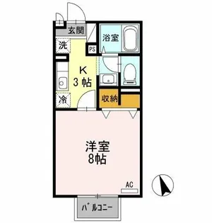 マーサ・ジュネス【207号室】の間取り