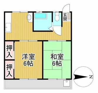 レイクヒルY’s【4階】の間取り