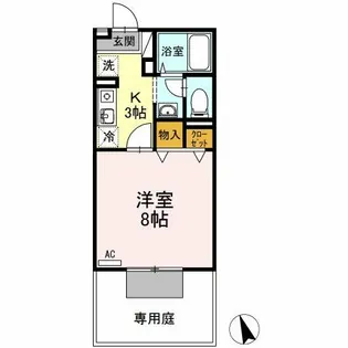 マーサジュネスⅡ【1階】の間取り