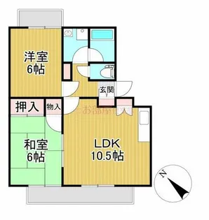 グランディール【2階】の間取り