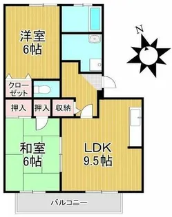 シャンポール【1階】の間取り