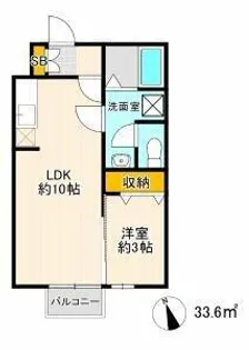 セジュールモナリエ【102号室】の間取り