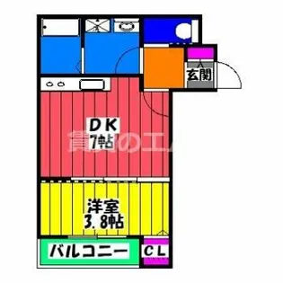 レークパイン南福岡【2階】の間取り