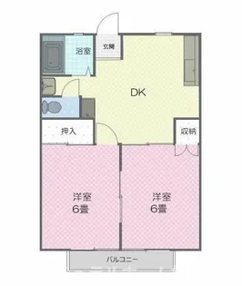 サンシティ向山B【1階】の間取り