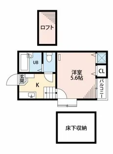1Kの間取り画像