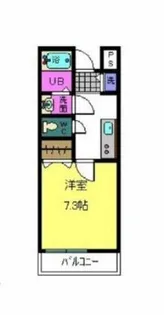 ワイズ クレスト 久米田【2階】の間取り