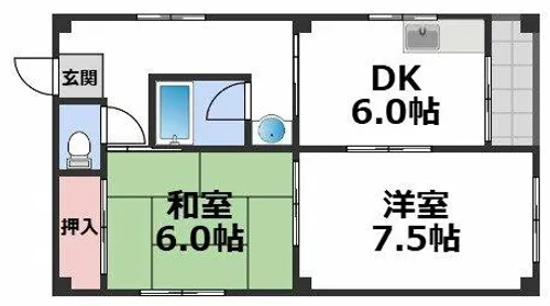 ジョイマンション【4階】の間取り