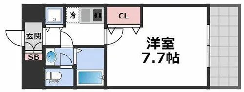 ジュネーゼプレシャス森ノ宮【5階】の間取り