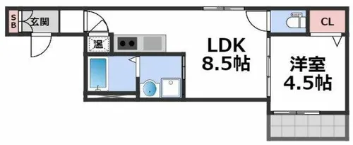 メゾンボヌス【1階】の間取り