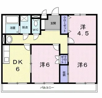 ソルジェンテ金剛【2階】の間取り
