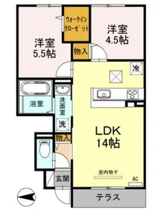 アネシス御立【1階】の間取り