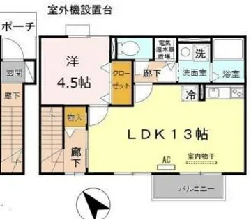 メゾン西中島【2階】の間取り