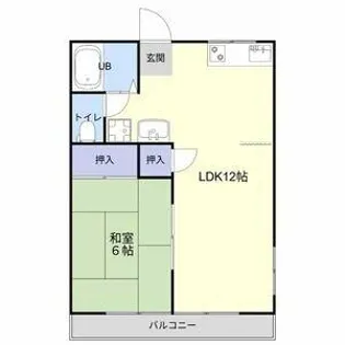 グランパスB【2階】の間取り