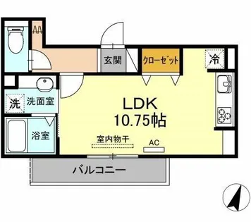 メルベーユ【2階】の間取り
