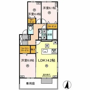 paradiso【1階】の間取り