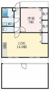 AXIS浜寺公園【5階】の間取り