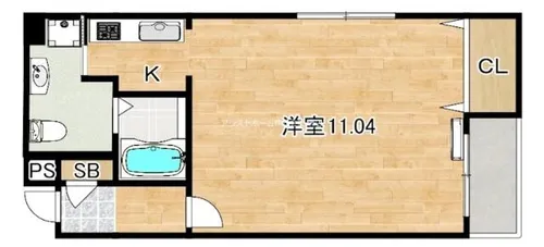 プライムス堺駅前フェニックス通り【1101号室】の間取り