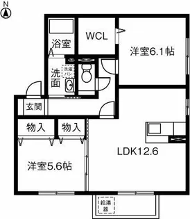 エスポワールK【2階】の間取り