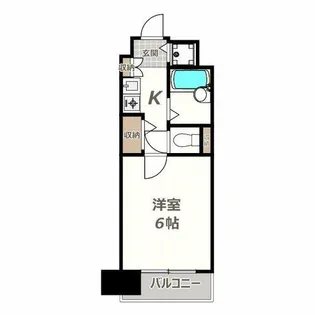 プレサンス阿倍野阪南町【3階】の間取り