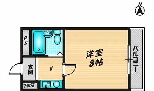 PALMIZIO花園Ⅱ【402号室】の間取り