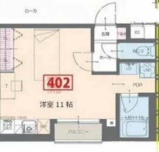 ISM Ⅱ(住居)【402号室】の間取り