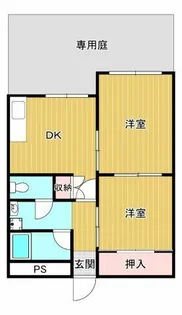 コーポ塚本北館【1階】の間取り