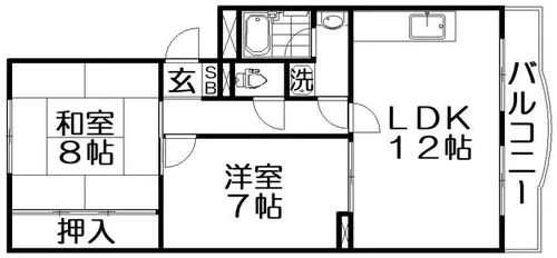 サンプラザ東三倉堂【3階】の間取り