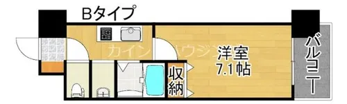 アービングNeo岸里【4階】の間取り