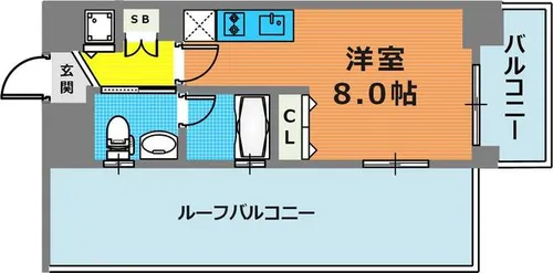 ラナップスクエア神戸ハーバープライム【8階】の間取り