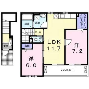 ラオックスⅡ【2階】の間取り
