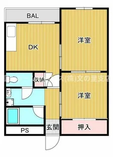 コーポ塚本北館【2階】の間取り