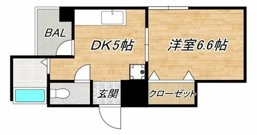ヴェルドミール松屋町【7階】の間取り