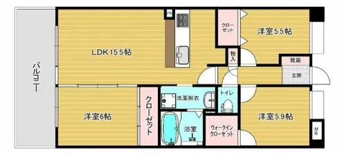 リファレンス寺塚【2階】の間取り