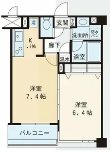 赤坂シャトー松風【5階】の間取り