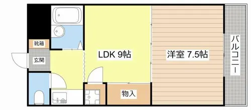 西河原マリーンハイツ【301号室】の間取り