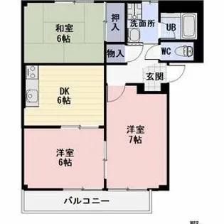 Surplus Barce【202号室】の間取り