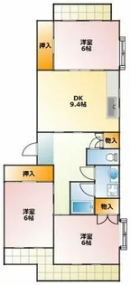 ナカスギマンション【2階】の間取り