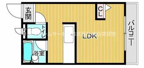 サニーハイツ住吉【4階】の間取り