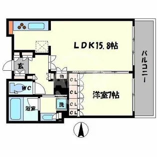 The Kitahama ザ・北浜タワー【25階】の間取り