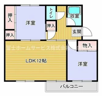 浅香山住宅10棟【402号室】の間取り