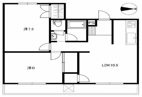 メゾンドール天王寺【6階】の間取り