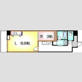 セントフィオーレ松葉【4階】の間取り