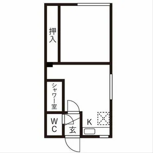 ハタコーポラス【66号室】の間取り