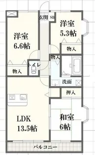 夢ガーデン【5階】の間取り