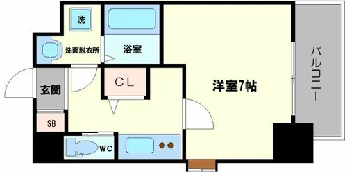 リデア南堀江【9階】の間取り