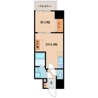 メルベージュ此花【6階】の間取り