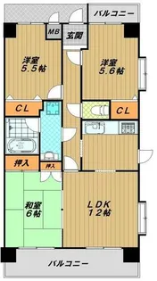 プリオーレ神戸山ノ手【5階】の間取り