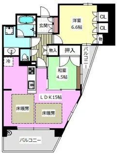 藤和シティホームズ茨木春日【11F号室】の間取り