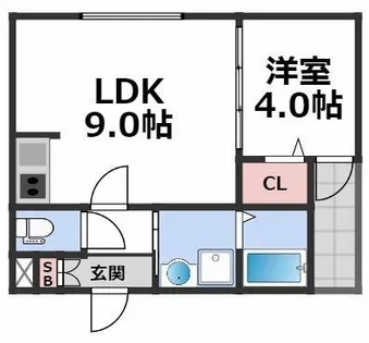 H-maison平野Ⅰ【1階】の間取り
