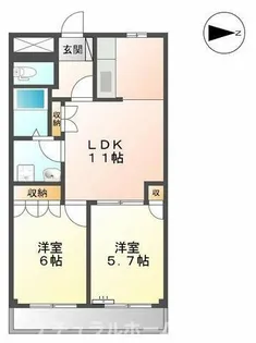 クレスト・雅【3階】の間取り